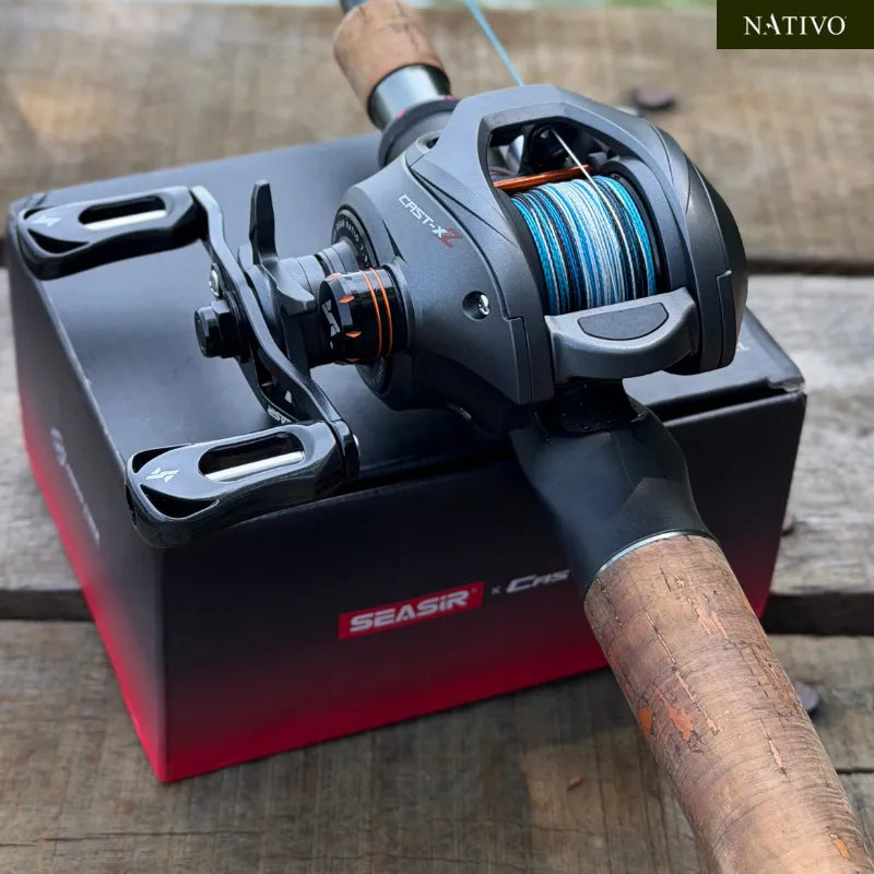 Carretilha SEASIR Cast-X2 - Ajuste Ponto a Ponto - Freio Magnético 18 Níveis
