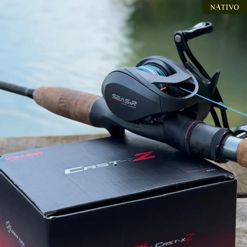 Carretilha SEASIR Cast-X2 - Ajuste Ponto a Ponto - Freio Magnético 18 Níveis