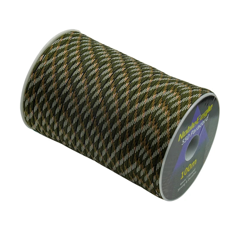 Corda Paracord 550 Militar 50M / 100M - 7 Fios e 4mm de Diâmetro | Nativo Camping - Nativo Camping