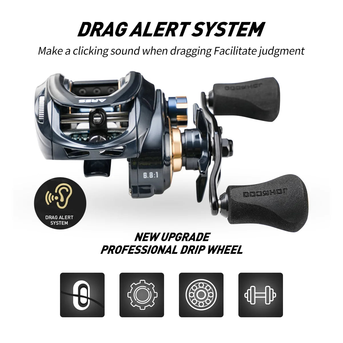 Carretilha Jhoncoo Ares 15KG – Força para Tamba e Pirarara