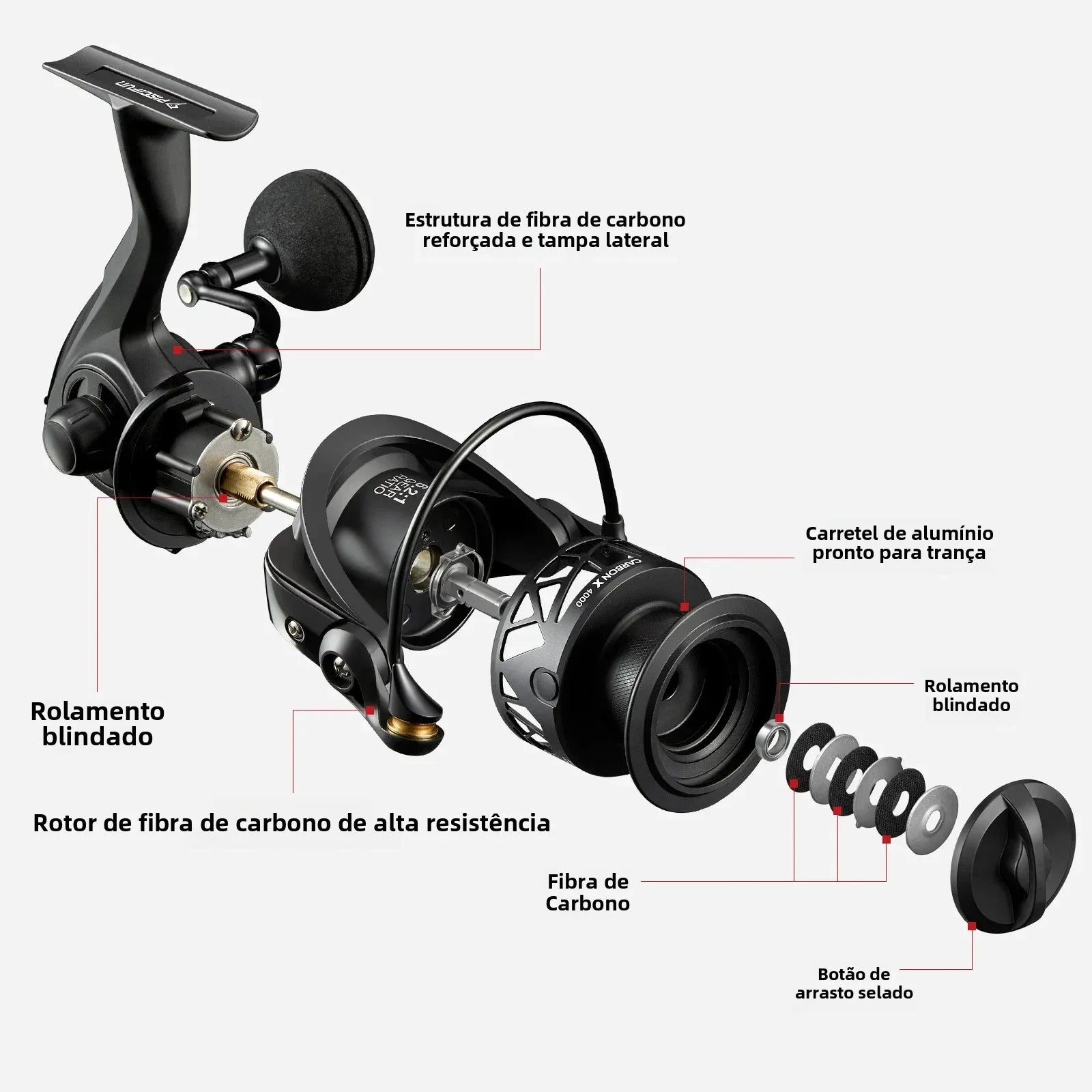 Molinete Piscifun Carbon X – Ultralight