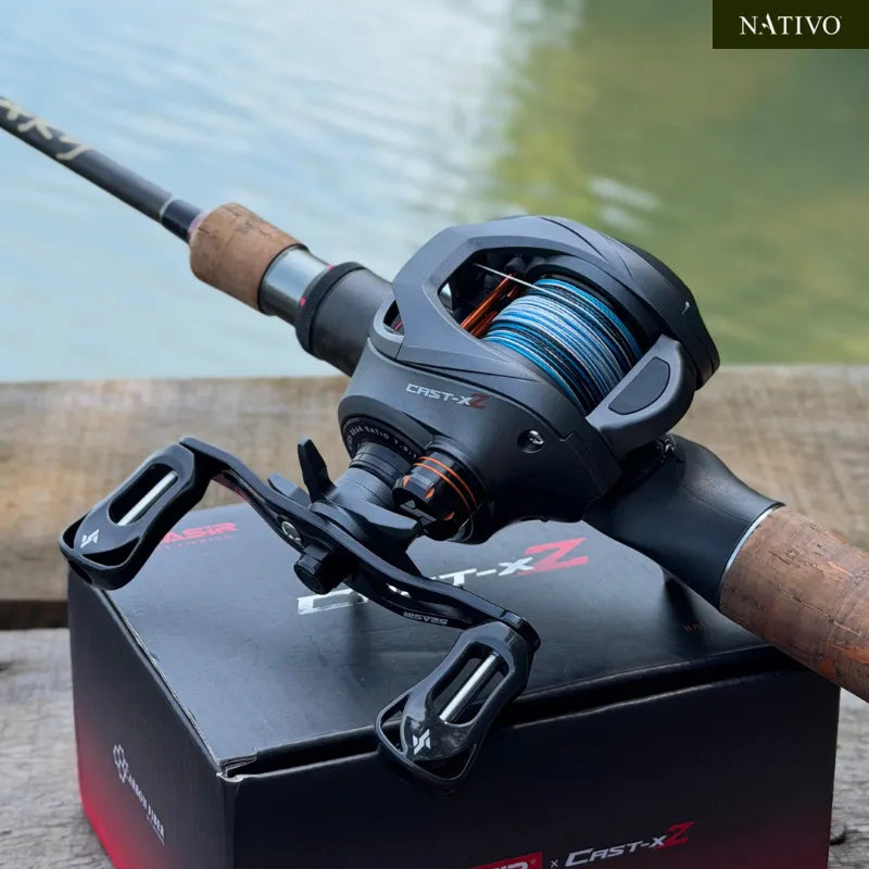 Carretilha SEASIR Cast-X2 - Ajuste Ponto a Ponto - Freio Magnético 18 Níveis