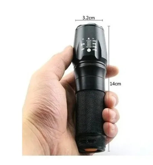 Lanterna Tática X900 Nativo – 800 Lúmens, Recarregável, Zoom 2000x