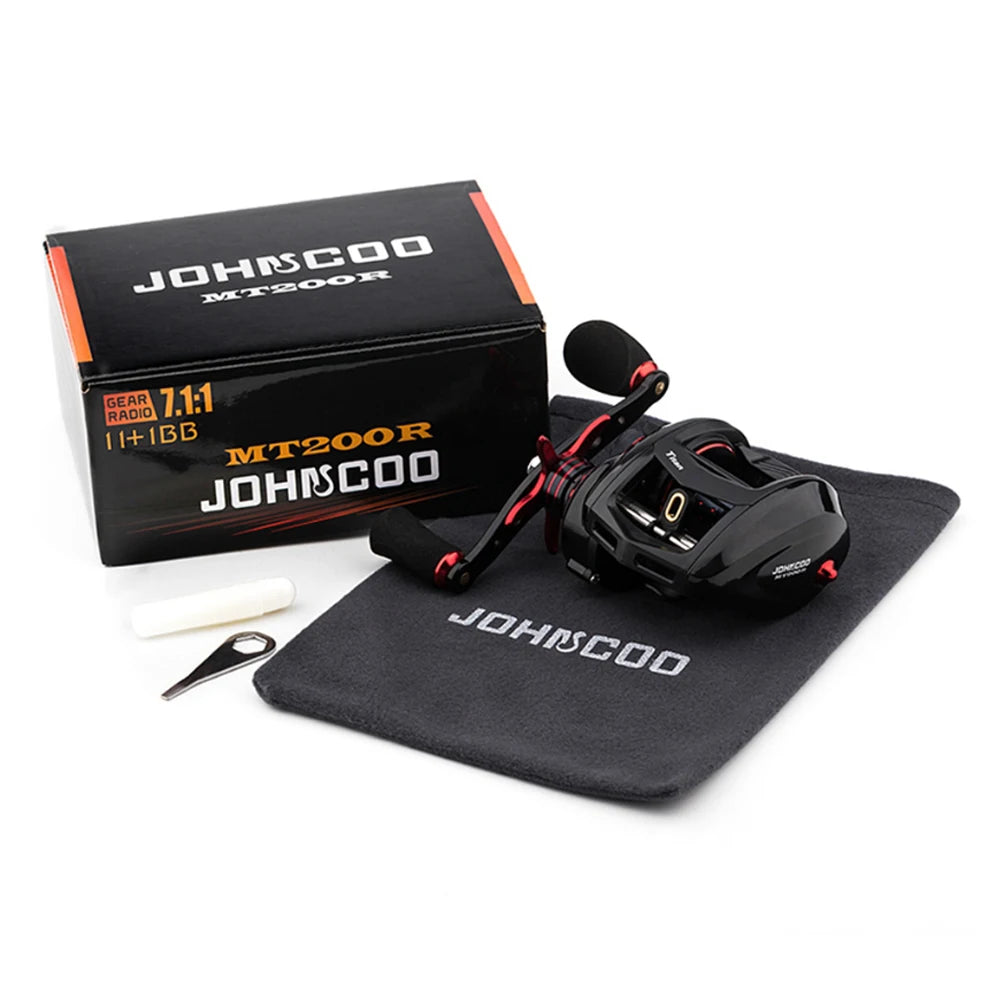 Carretilha JOHNCOO MT200R com Alarme Sonoro – 13KG Drag