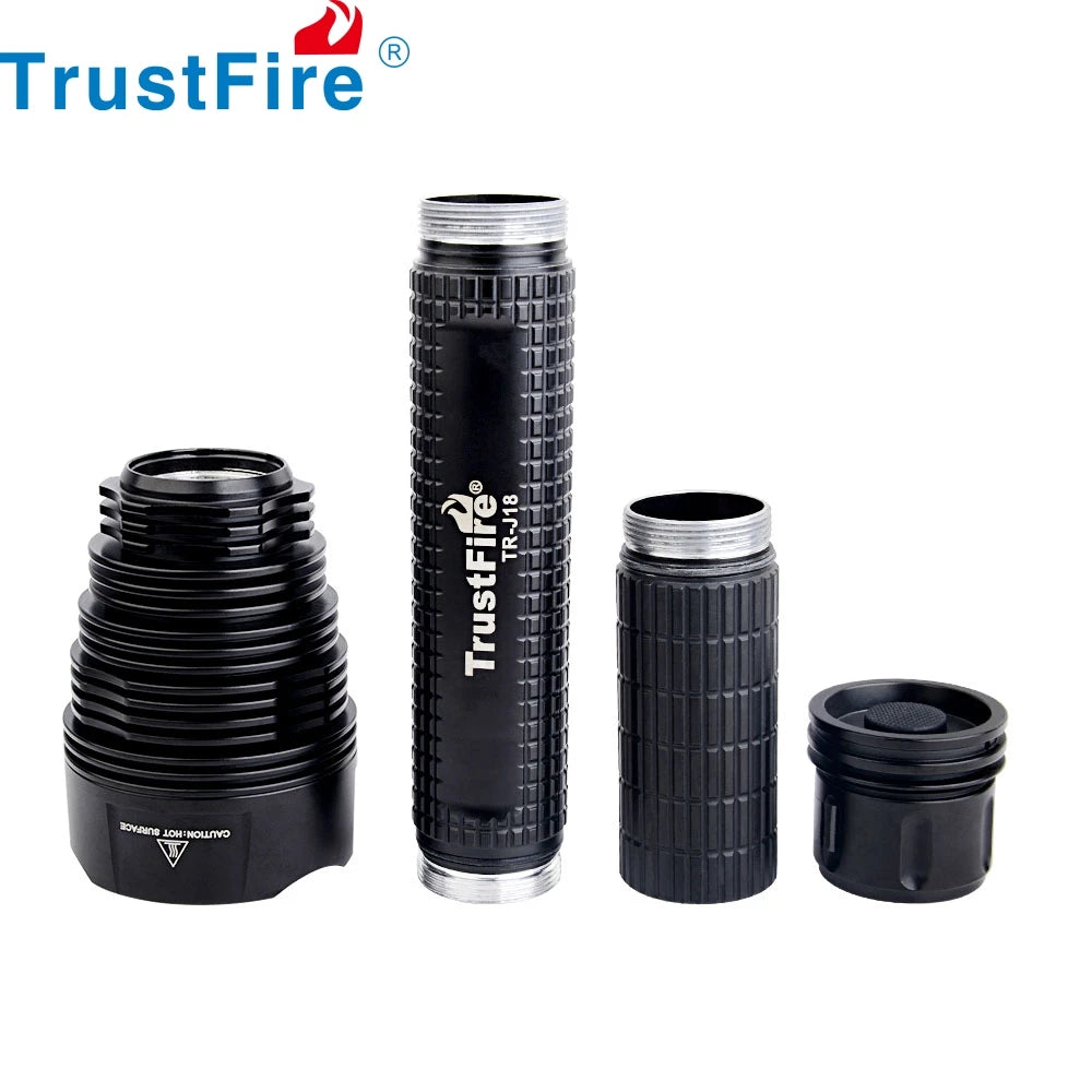 Lanterna TrustFire TR-J18 – 8000 Lúmens Tática Recarregável
