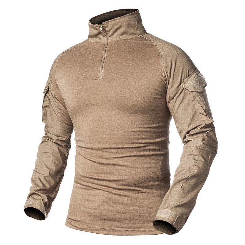 Camiseta Tática Camuflada Masculina de Manga Longa - Nativo Camping