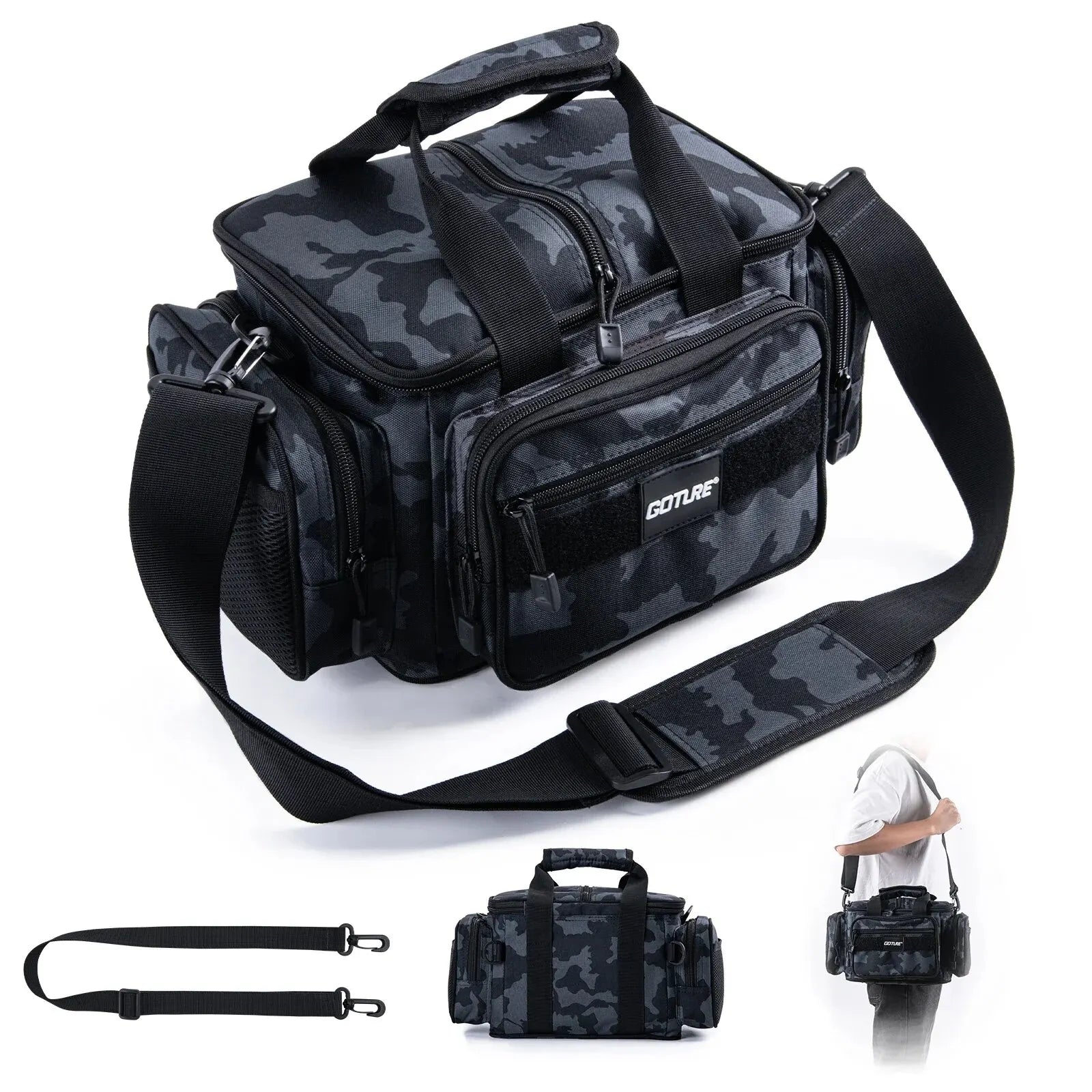 Mochila Goture Fishing 600D | Alta Capacidade e Resistência