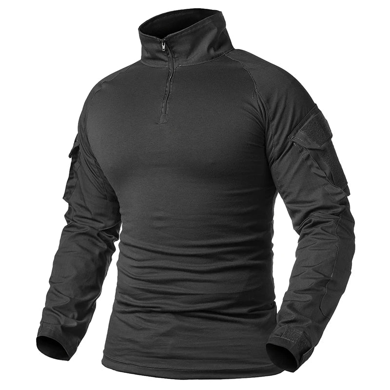 Camiseta Tática Camuflada Masculina de Manga Longa - Nativo Camping