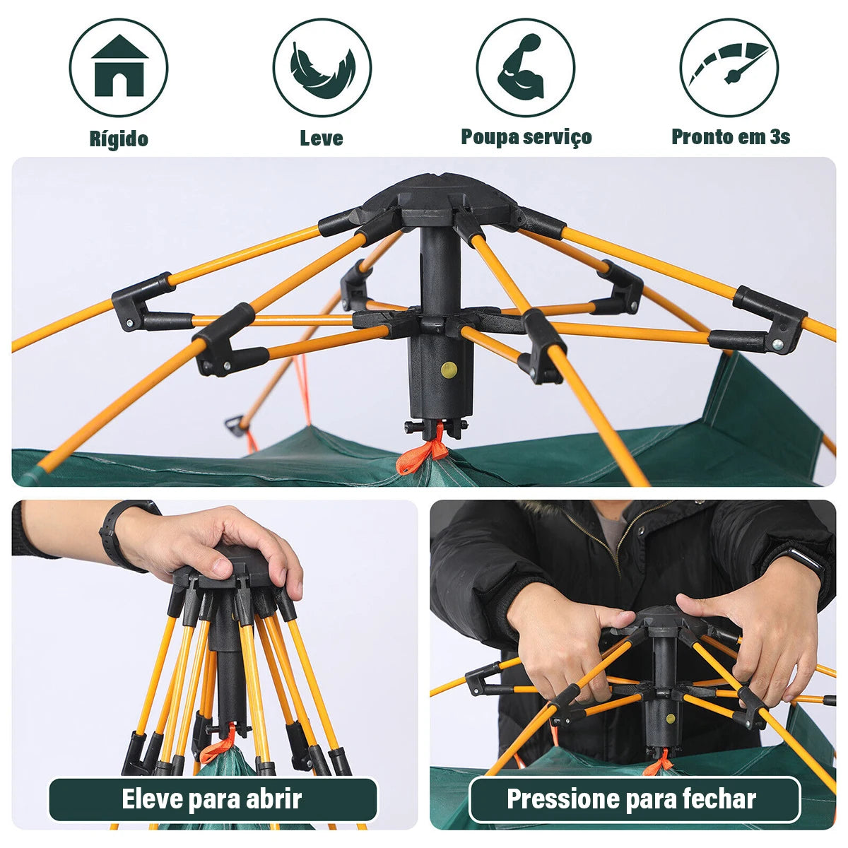 Barraca New Havay Pop-up Nativo – Para 3 a 4 Pessoas com Montagem Automática