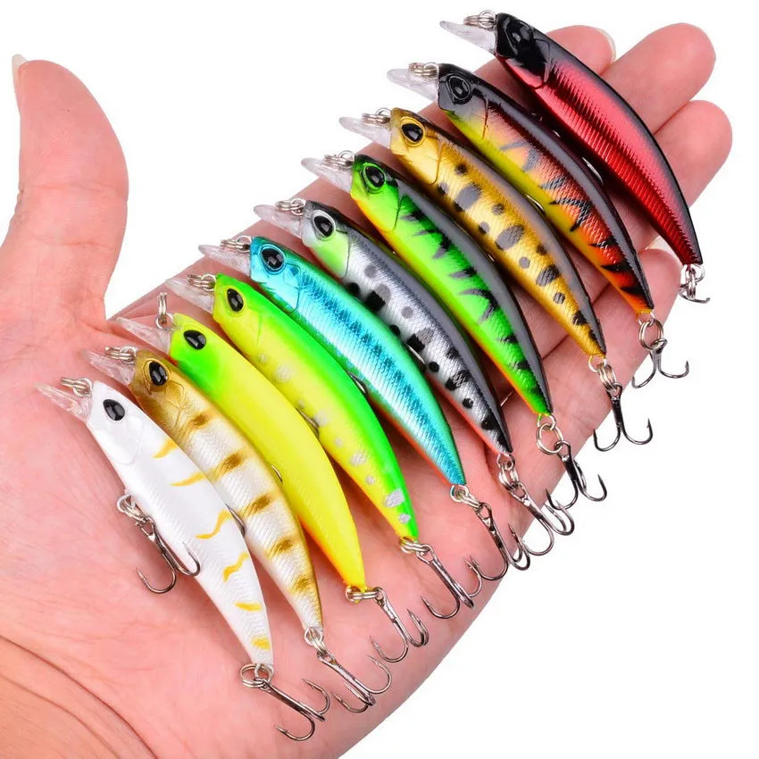 Conjunto de Iscas Artificiais Minnow Orace - Nativo Camping