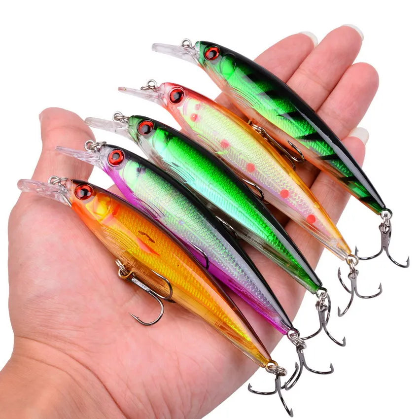 Conjunto de Iscas Artificiais Minnow Orace - Nativo Camping