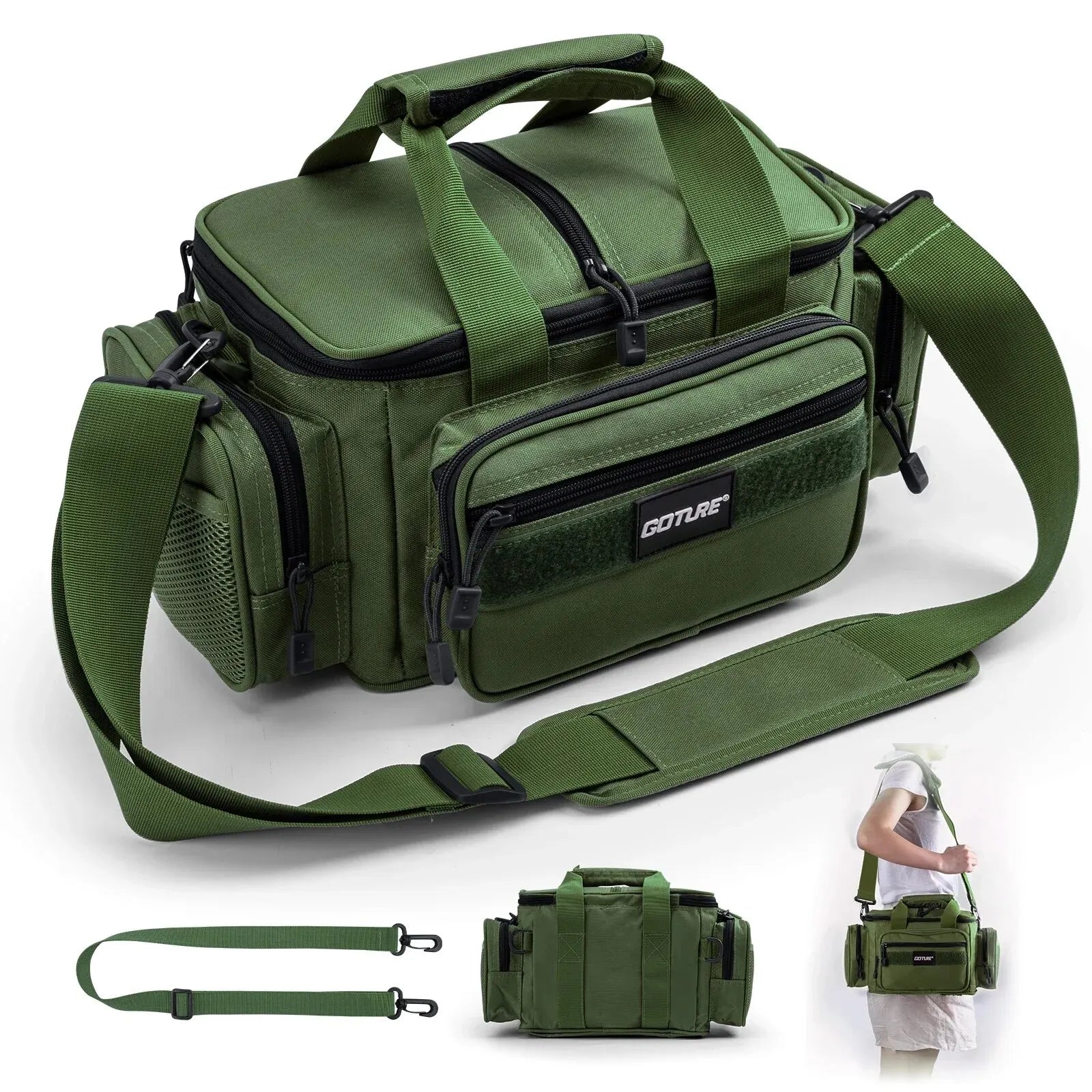 Mochila Goture Fishing 600D | Alta Capacidade e Resistência
