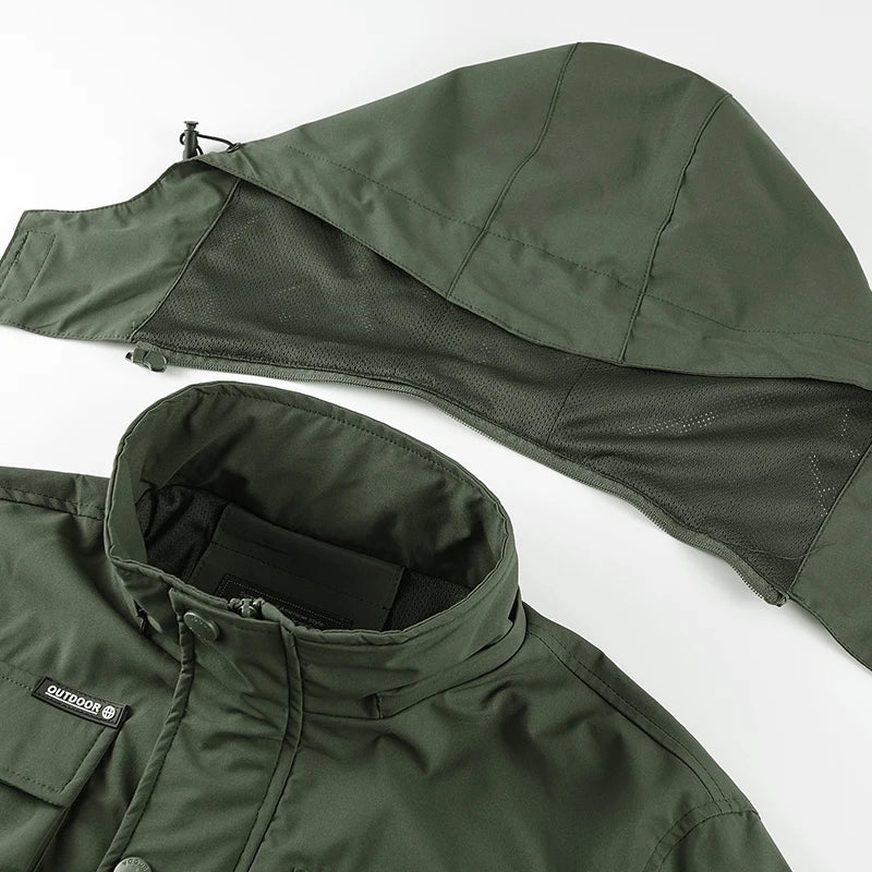 Jaqueta Tática Nativo M65 Masculina | Estilo Militar com Capuz Removível