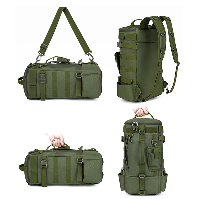 Mochila Tática Scione Impermeável | Com Suporte de Vara - Nativo Camping