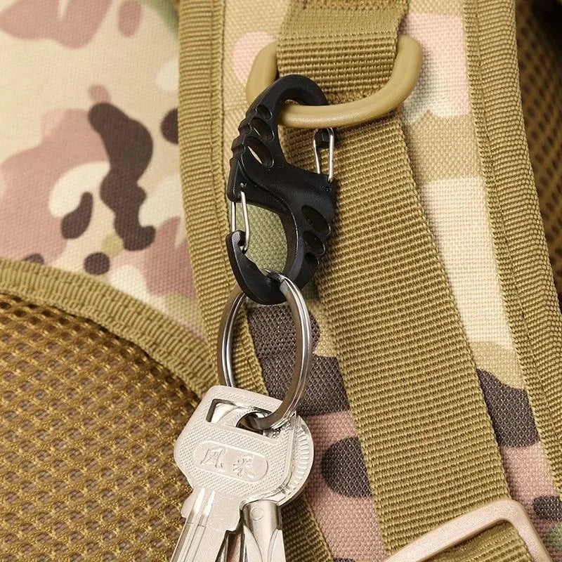 Kit Mosquetão Tipo S Nativo – 5/10 Unidades, Plástico Reforçado para Camping
