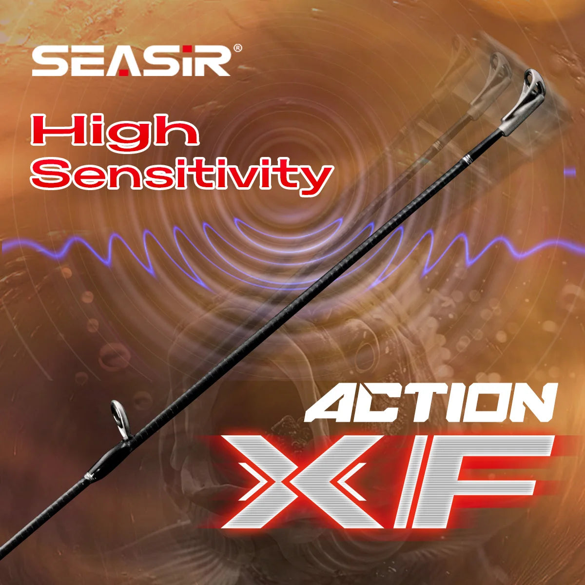Vara de Pesca SEASIR Salminus 1,83m - 100% Carbono 40T