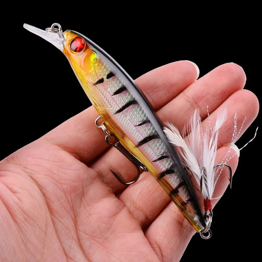Conjunto de Iscas Artificiais Minnow Orace - Nativo Camping