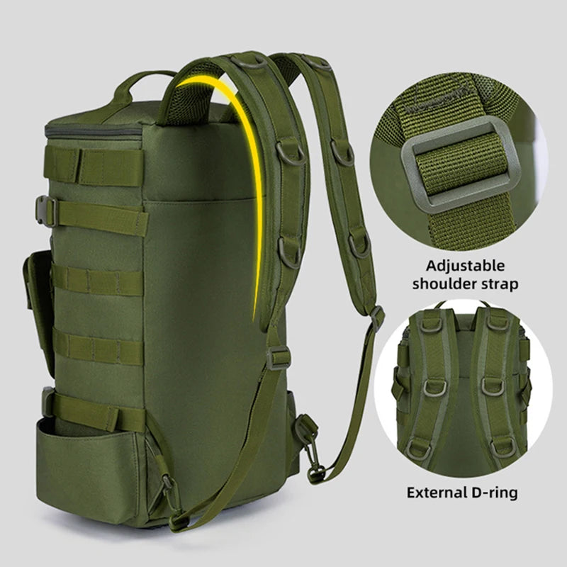 Mochila Tática Scione Impermeável | Com Suporte de Vara - Nativo Camping