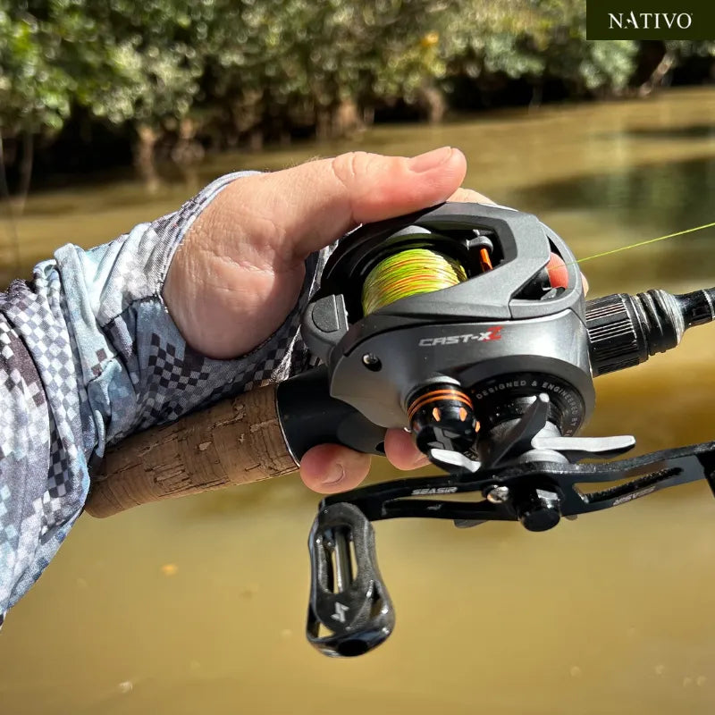 Carretilha SEASIR Cast-X2 - Ajuste Fino Ponto a Ponto